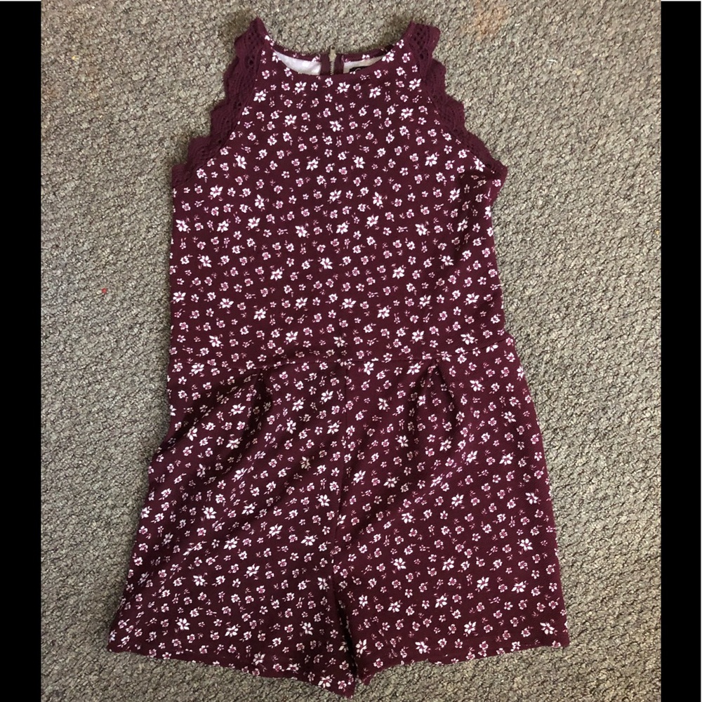 Marroon jumpsuit